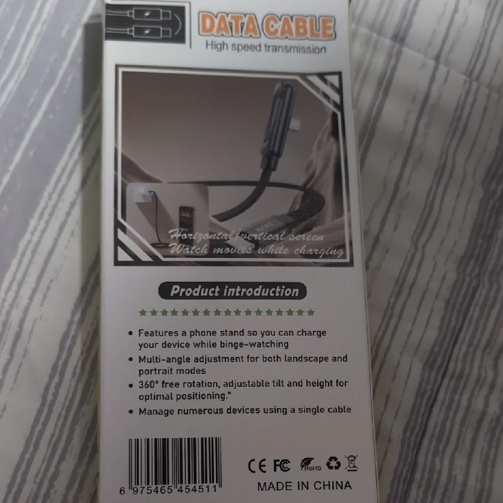 Type-C to Type-C Fast Charging Data Cable 240W - Black